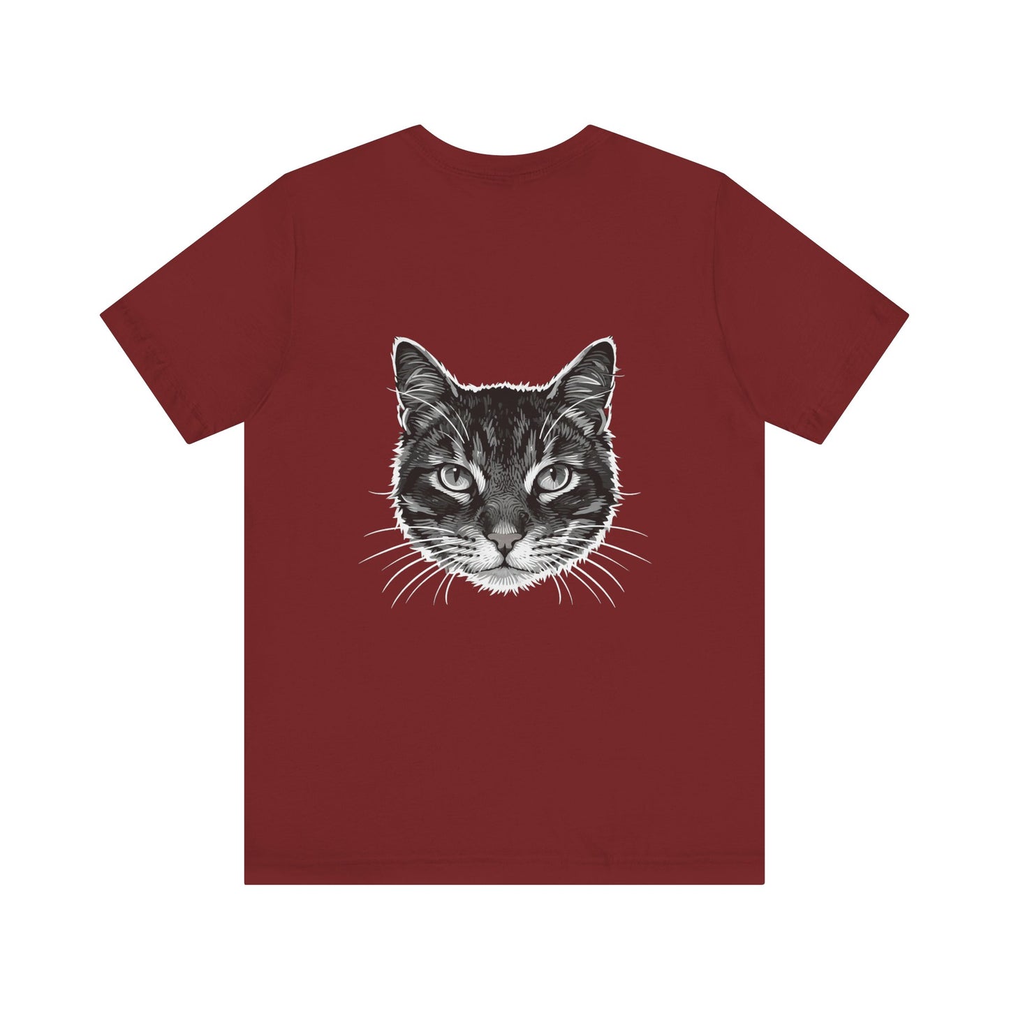 Cat Lover Unisex Tee Cat Head style 1, Perfect Gift for Pet Owners, Vintage Cat Design, Graphic T-shirt, Animal Lover, Casual Wear, Birthday Gift