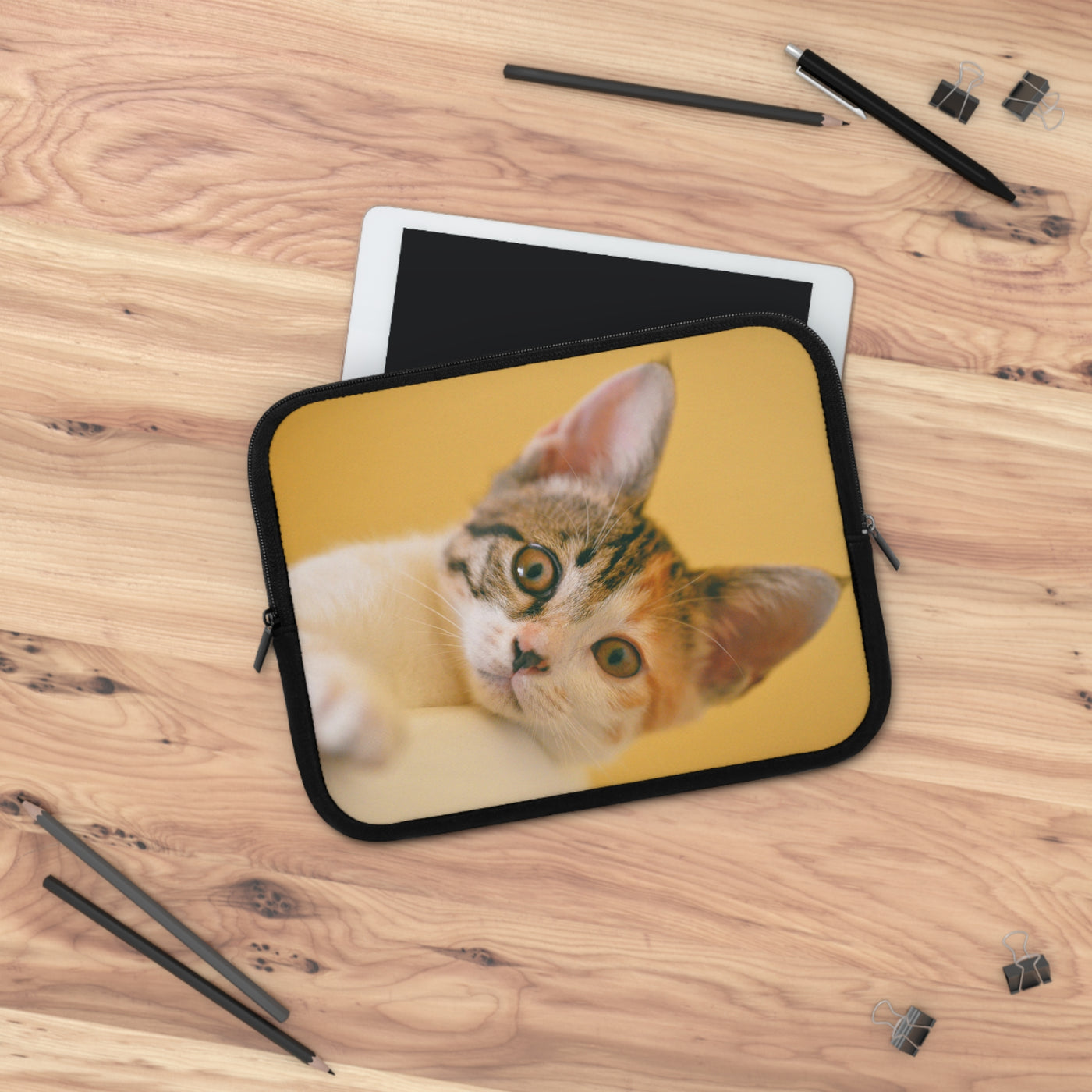Cute Cat style 1 Laptop Sleeve, Pet Lover Gift, Stylish Computer Case, Birthday Present, Fun Travel Accessory