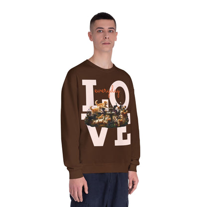 Love Everyday Cats & Dogs Unisex NuBlend Crewneck Sweatshirt