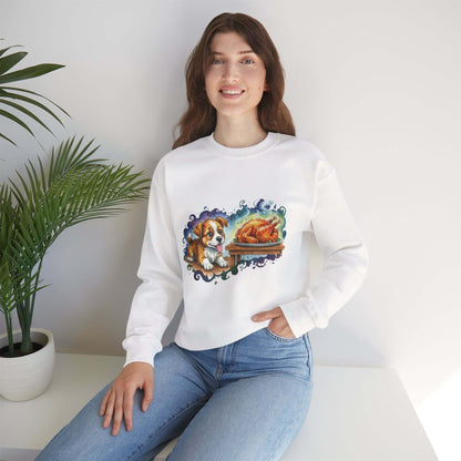 Watercolor Dog painting Unisex Crewneck Sweatshirt style 3