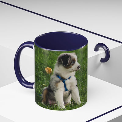 Dog Print Accent Coffee Mug - Dog Lover Gift, Cute Pet Mug, Animal Print Cup, Coffee Tea Mug, Unique Dog Themed Gift