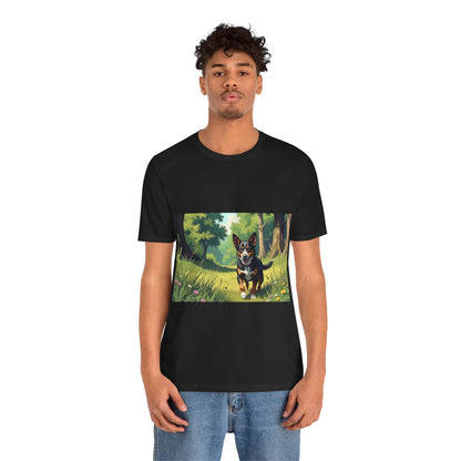 Adorable Dog comic style 1  Unisex Soft Tee| Cute Dog Lover's Shirt, Animal Graphic T-Shirt, Pet Themed Gift, Casual Wear