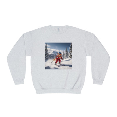 Skiing Dog Unisex NuBlend® Crewneck Sweatshirt