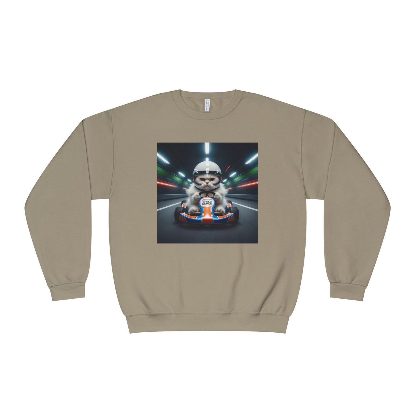 Go Kart Cat Unisex NuBlend Crewneck Sweatshirt style 2