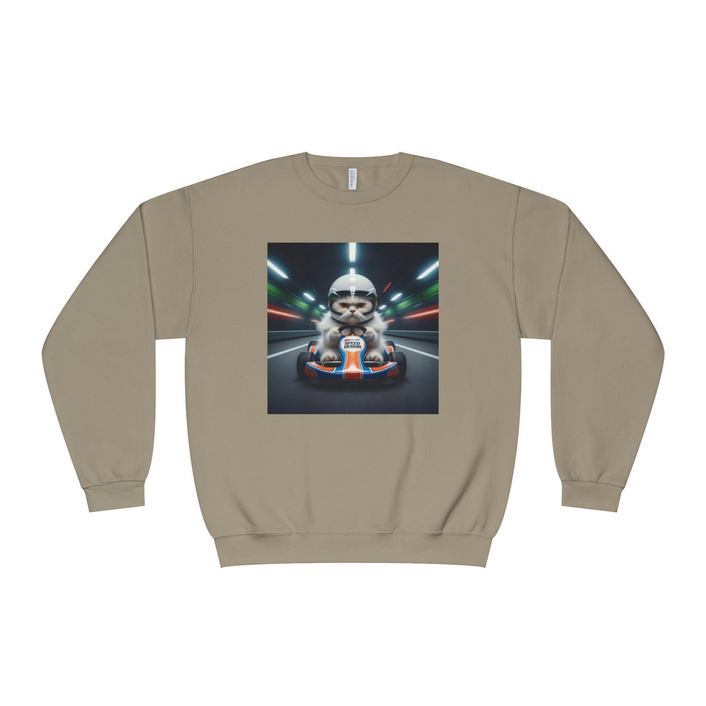 Go Kart Cat style 2 Unisex NuBlend® Crewneck Sweatshirt