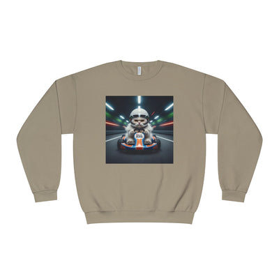 Go Kart Cat style 2 Unisex NuBlend® Crewneck Sweatshirt