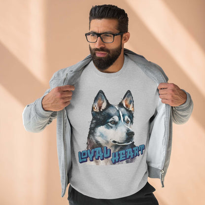 Loyal Heart Dog Lover Unisex Crewneck Sweatshirt style 3