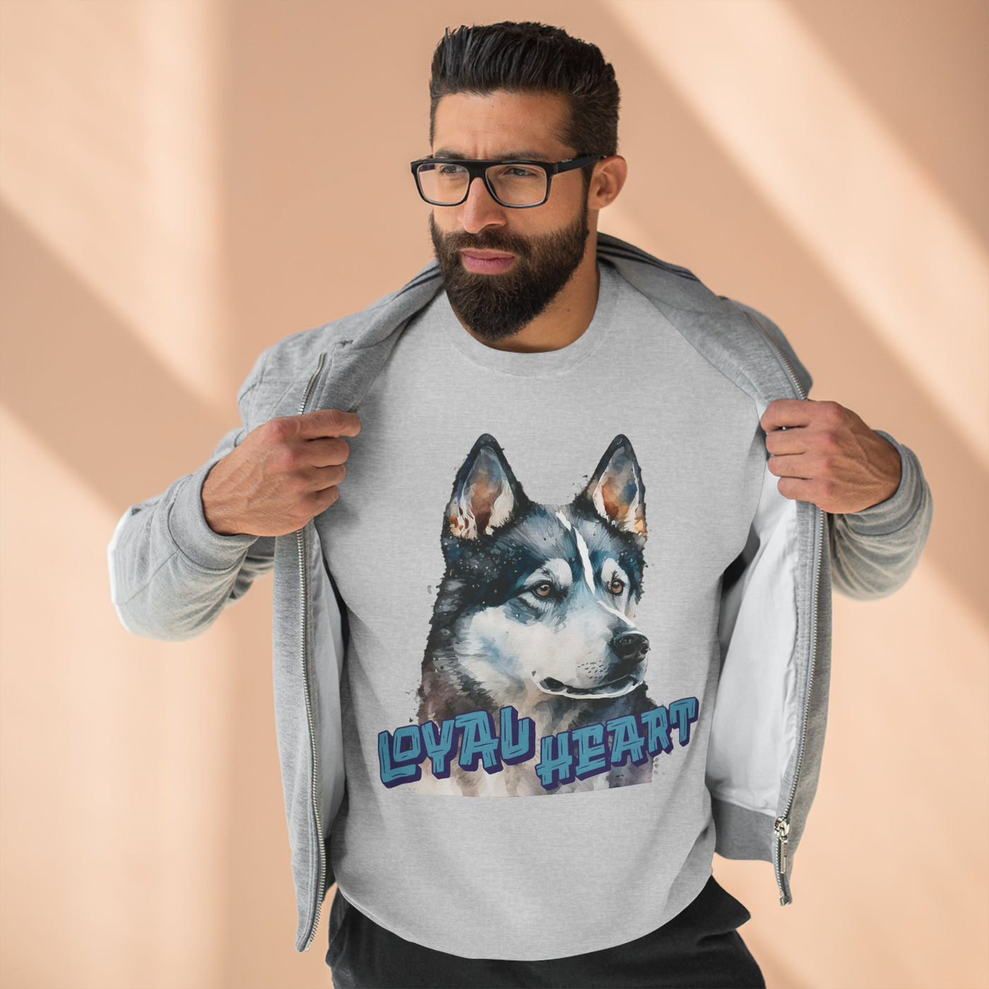"Loyal Heart" Dog Lover style 3 Unisex Crewneck Sweatshirt