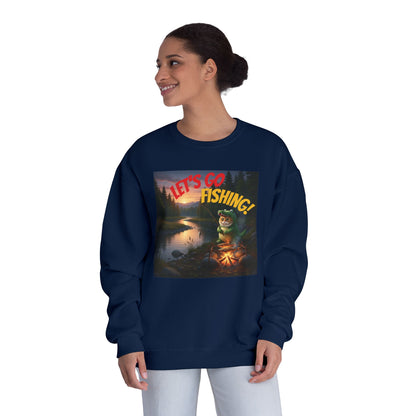 Crocodile Cat Fishing Unisex NuBlend Sweatshirt style 1