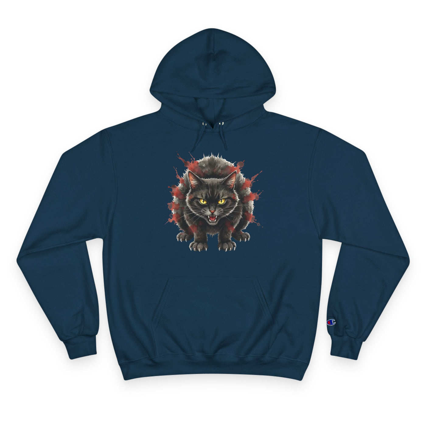 Mad Cat style 3 Men and Women Champion Hoodie