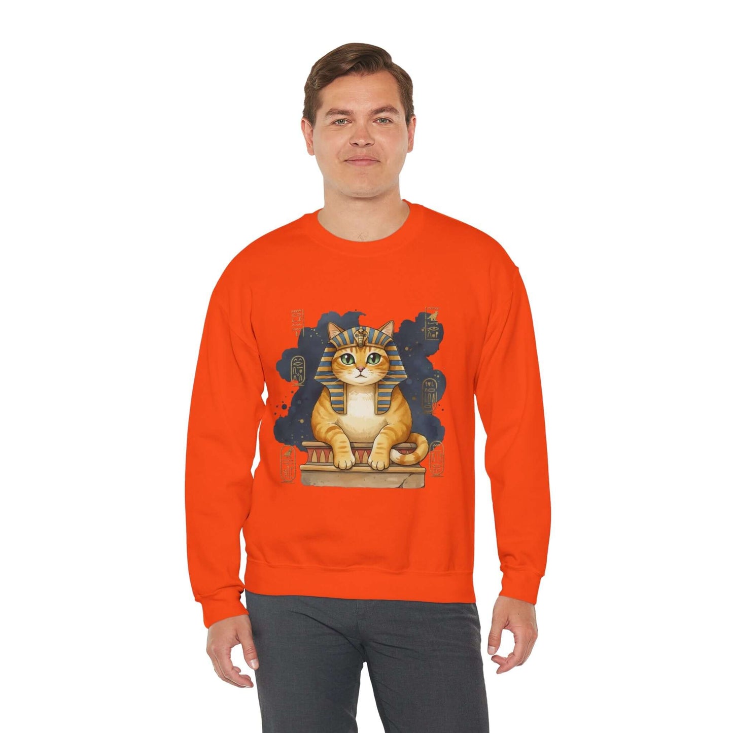 Watercolor Cat painting Unisex Crewneck Sweatshirt style 4