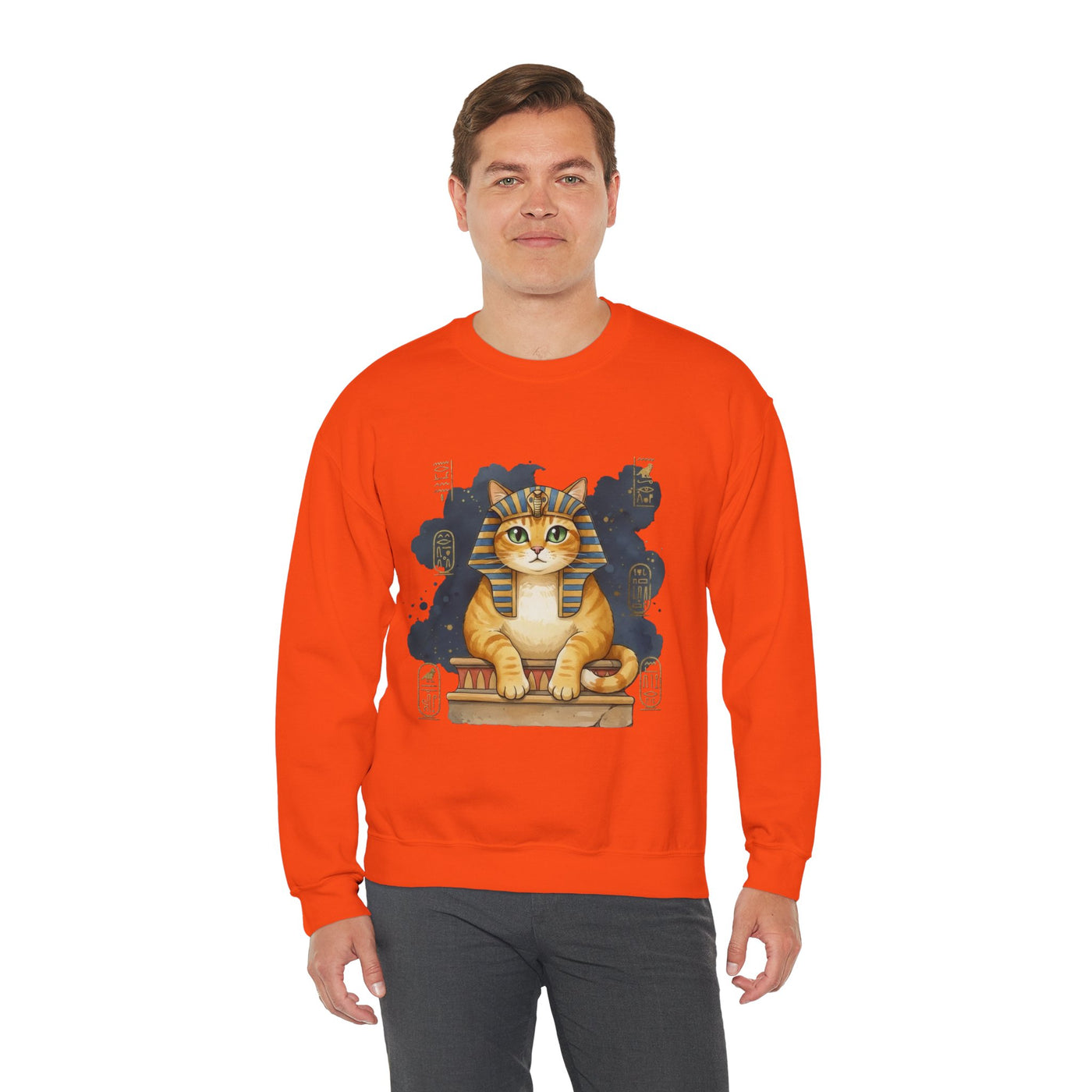 Watercolor painting style 9 Men & Women Cute Cat Pile Crewneck Sweatshirt