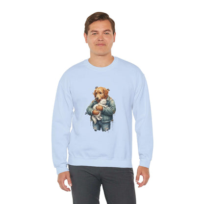 Watercolor Dog painting Unisex Crewneck Sweatshirt style 6