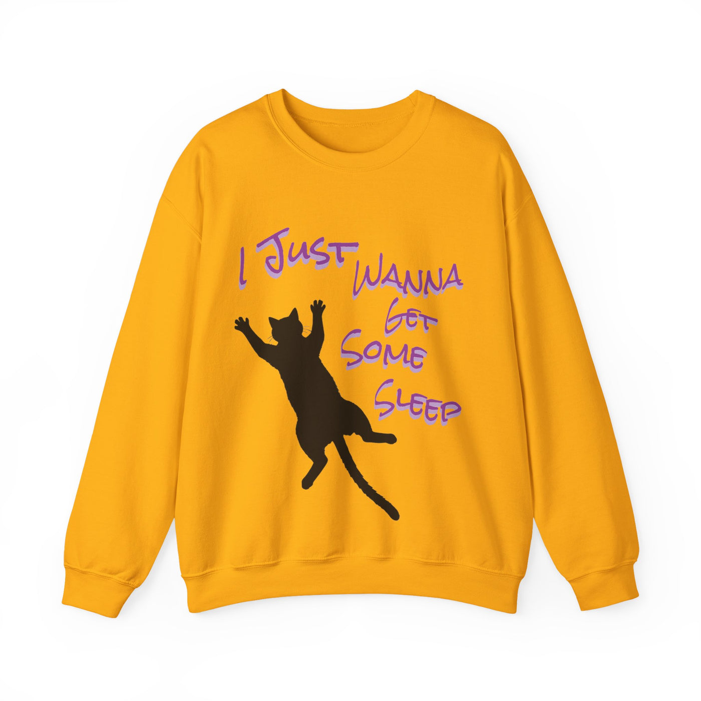 I Just Wanna Get Some Sleep Cat Graphic Unisex Crewneck Sweatshirt