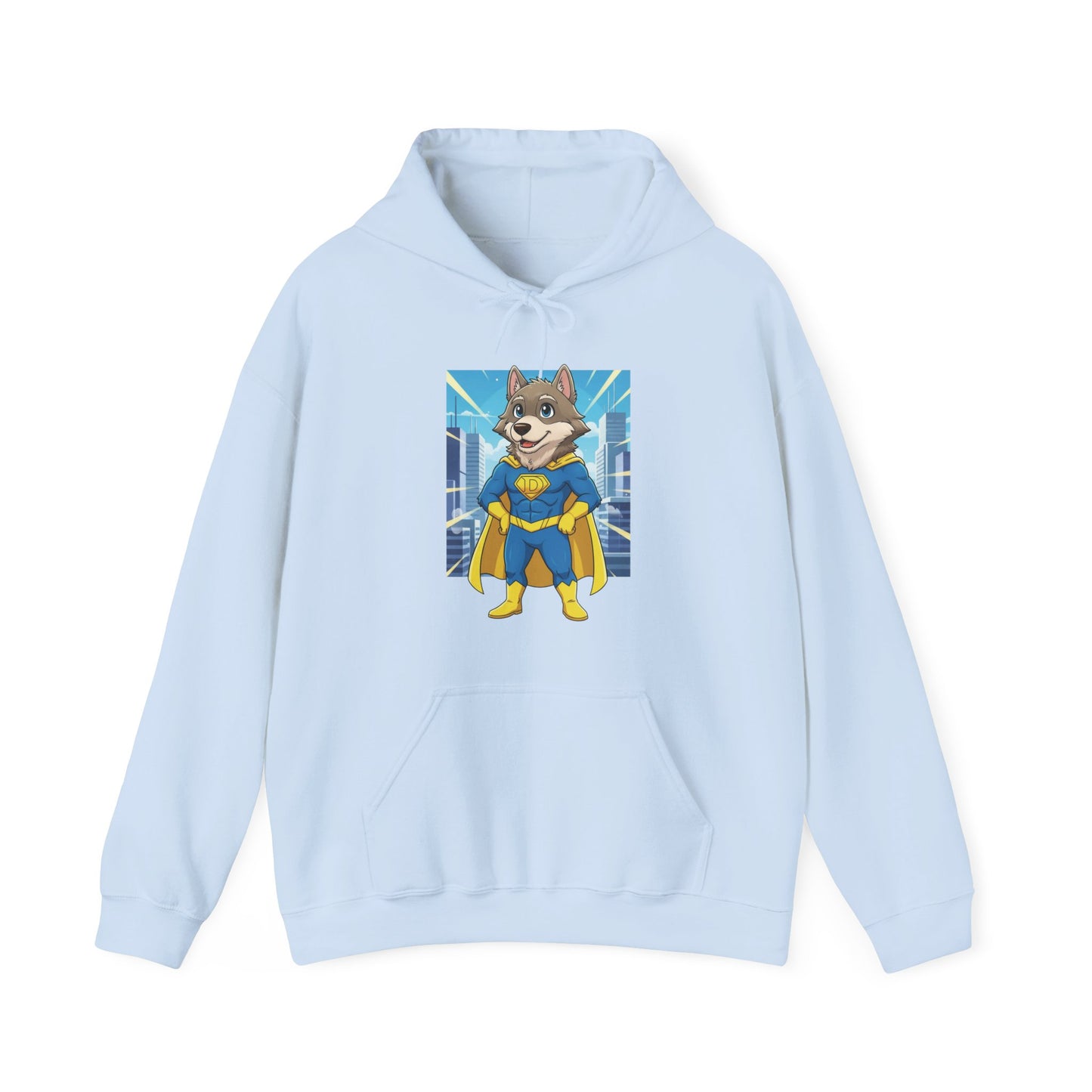 Dog cosplay Superman Funny Design Unisex Hoodie style 1