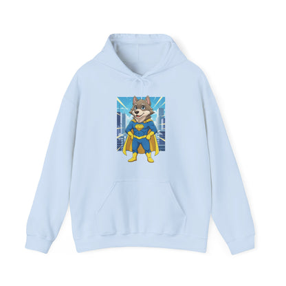 Dog cosplay Superman Funny Design Unisex Hoodie style 1