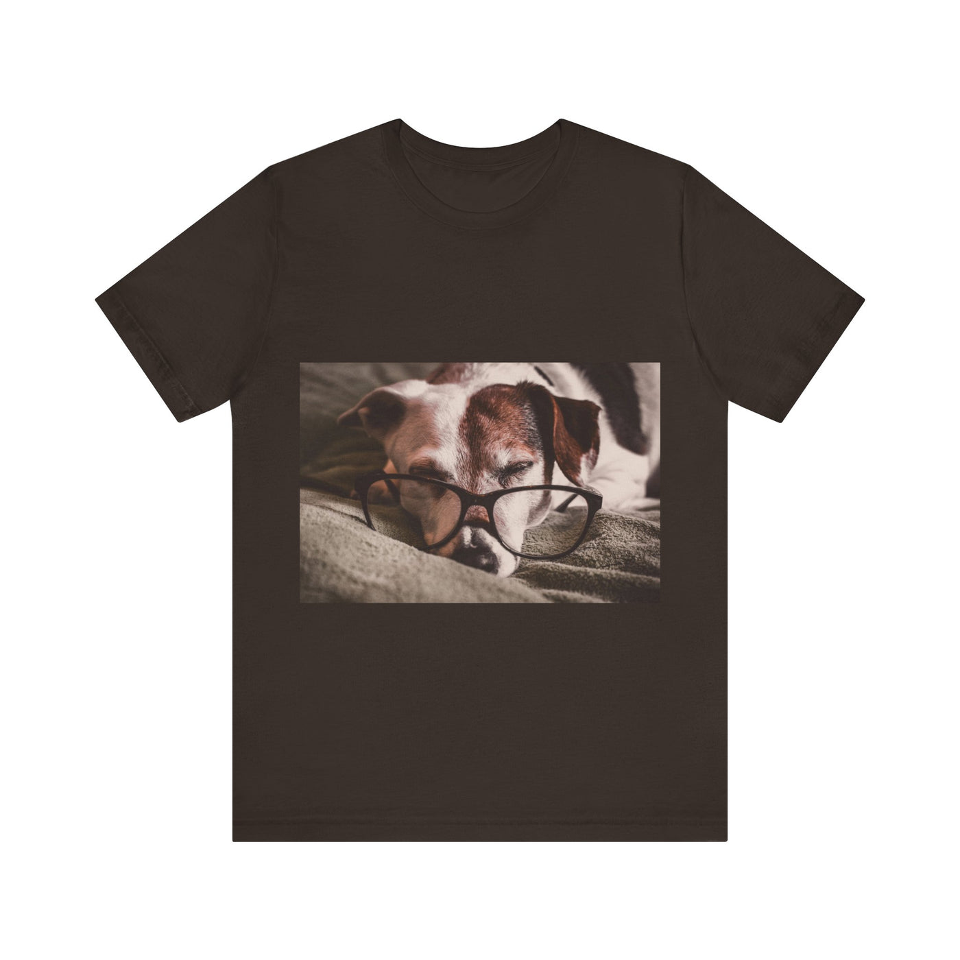 Dog wear glasses - Unisex Jersey Short Sleeve Tee