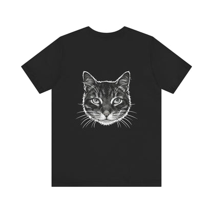 Cat Lover Unisex Tee Cat Head style 1, Perfect Gift for Pet Owners, Vintage Cat Design, Graphic T-shirt, Animal Lover, Casual Wear, Birthday Gift