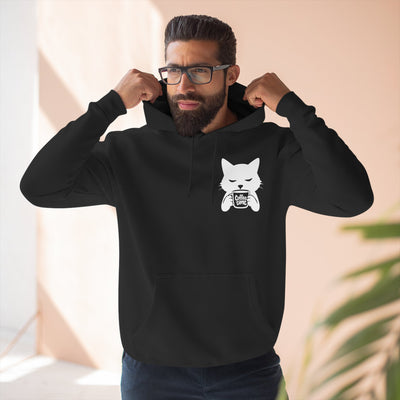 Cat Coffee Time Graphic Unisex Fleece Hoodie