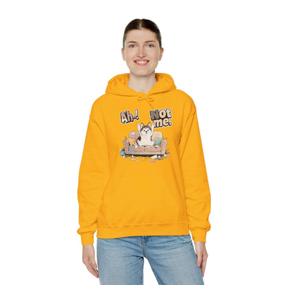 Ah Not Me - Cute Husky Unisex Pullover Hoodie for Dog Lover