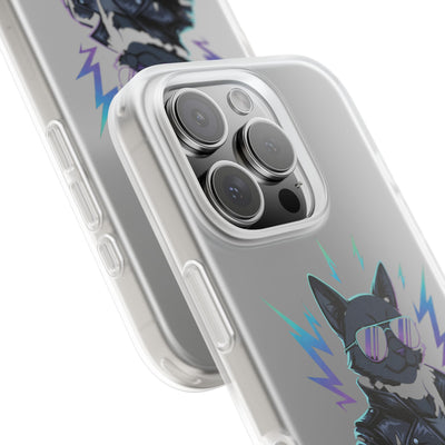 Cool Cat Anime style Flexi Case for Cat Lovers