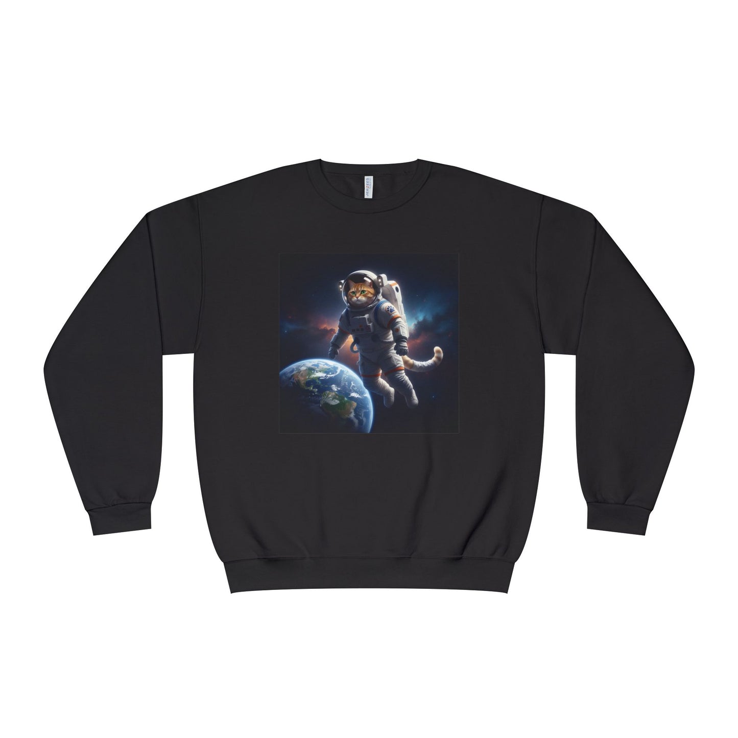 Space Cat Unisex NuBlend Crewneck Sweatshirt style 3