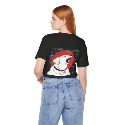 Dog Lover's Unisex Short Sleeve Tee Dog Head style | Pet Enthusiast Shirt, Gift for Dog Lovers, Animal Lovers Apparel, Casual Wear, Fun Dog Graphic T-Shirt