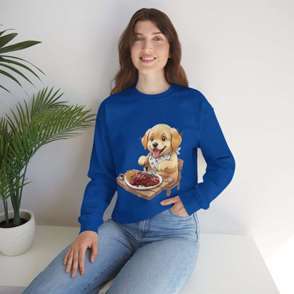 Watercolor Dog painting Unisex Crewneck Sweatshirt style 1