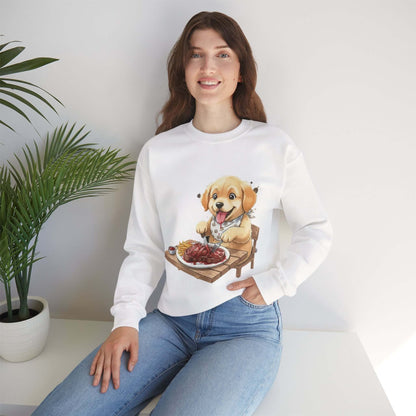 Watercolor Dog painting Unisex Crewneck Sweatshirt style 1