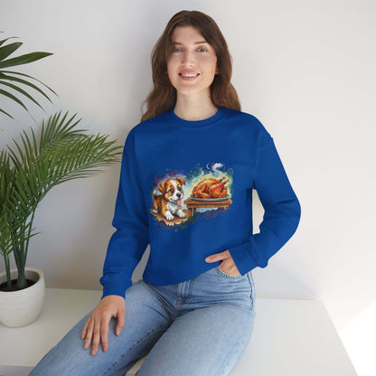 Watercolor Dog painting Unisex Crewneck Sweatshirt style 3