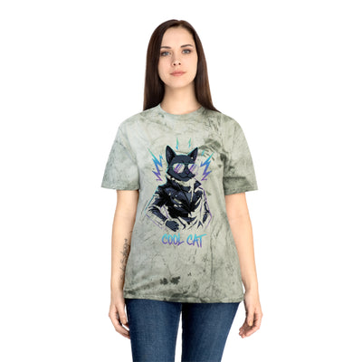 Colorful Cool Cat Unisex T-Shirt - Vibrant Graphic Tee, Gift for Cat Lovers, Casual Wear, Streetwear, Unique Style