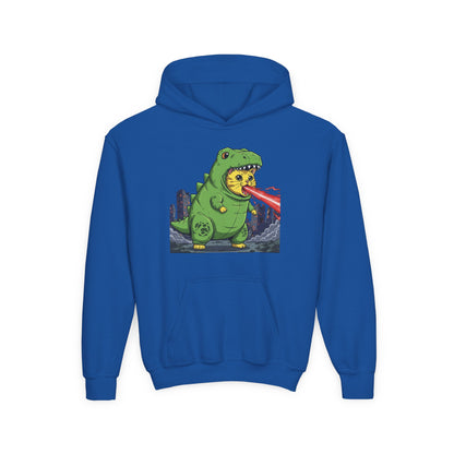 Cat cosplay Godzilla Unisex Kids Hoodie style 4