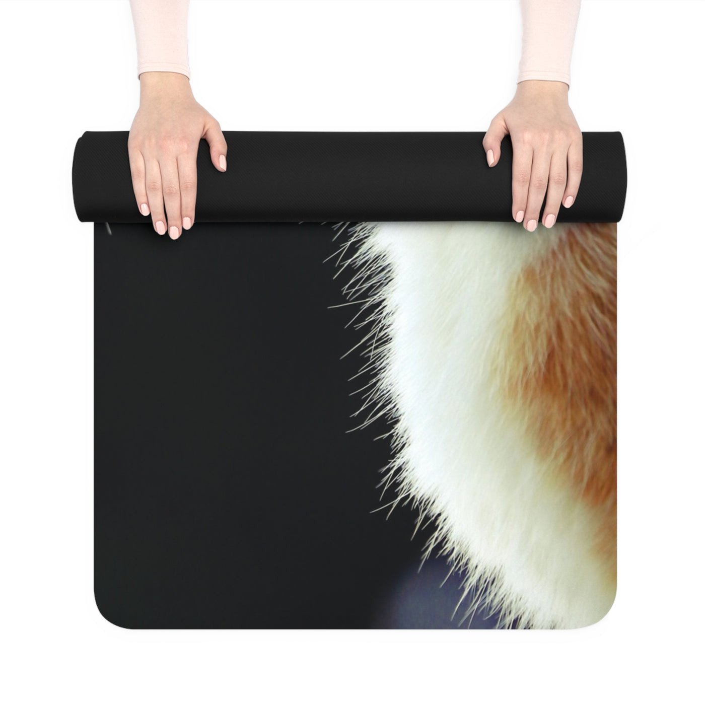 Cat-Inspired Rubber Yoga Mat, Non-Slip Fitness Mat, Pet Lover Gift, Eco-Friendly Workout Mat, Home Yoga Accessory, Cat Lover Decor