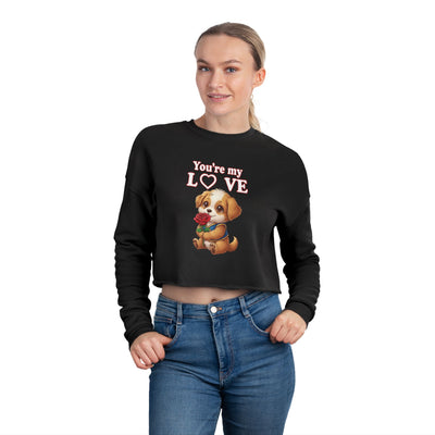 Cropped Dog Lover Sweatshirt - You're My Love style 1