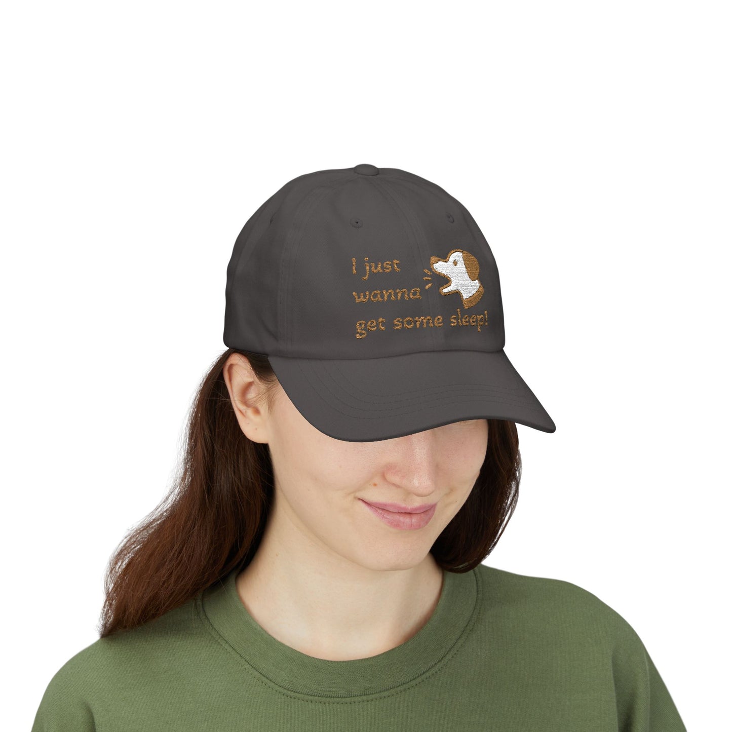 I Just Wanna Get Some Sleep Funny Dog Embroidered Dad Cap Hat