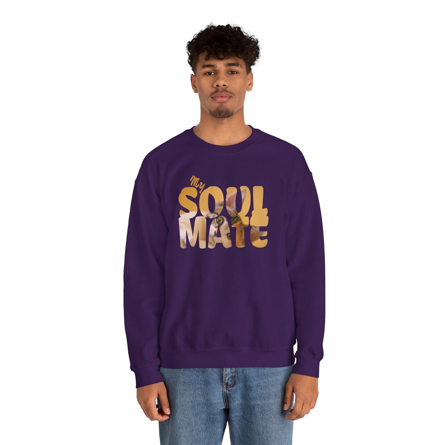 Cat My Soulmate Unisex Crewneck Sweatshirt