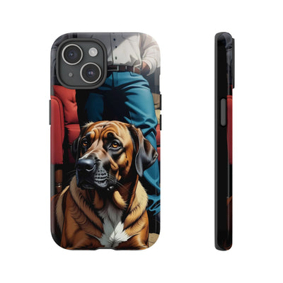 Dog on the floor - Tough Phone Case for Apple iPhone & Samsung Galaxy, Cute Pet Accessories, Gift for Cat Lovers
