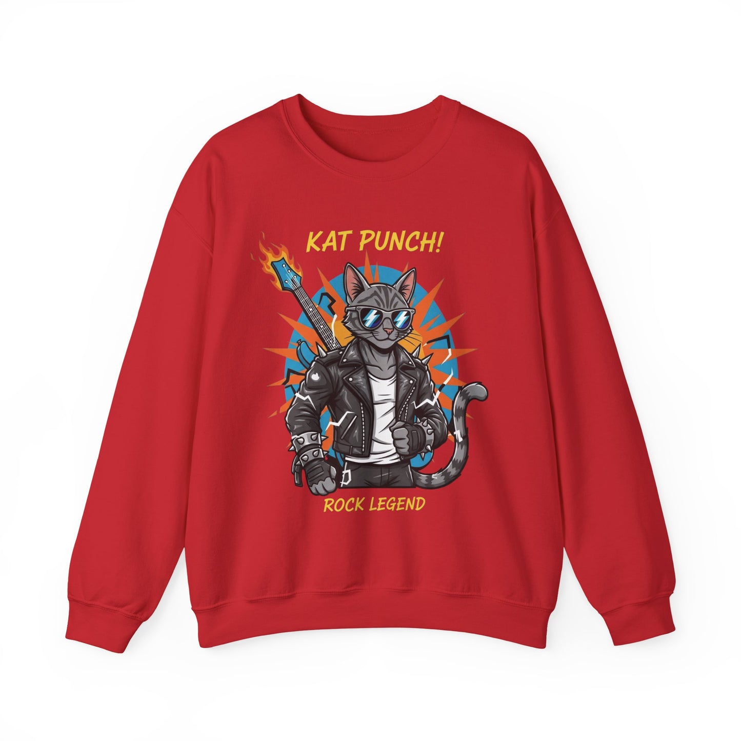 Cool Cat Unisex Heavy Blend Crewneck Sweatshirt style 1