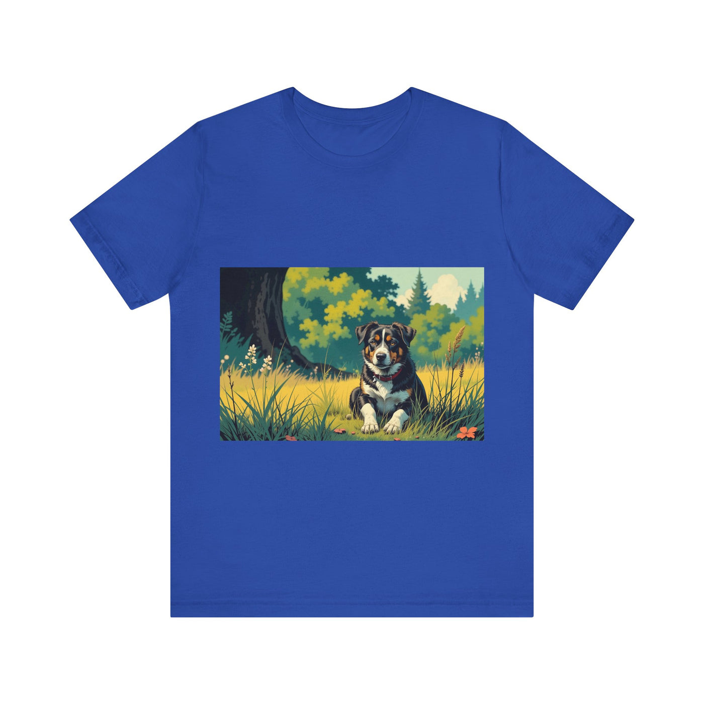 Adorable Dog comic style 2 Unisex Soft Tee | Cute Dog Lover's Shirt, Animal Graphic T-Shirt, Pet Themed Gift, Casual Wear