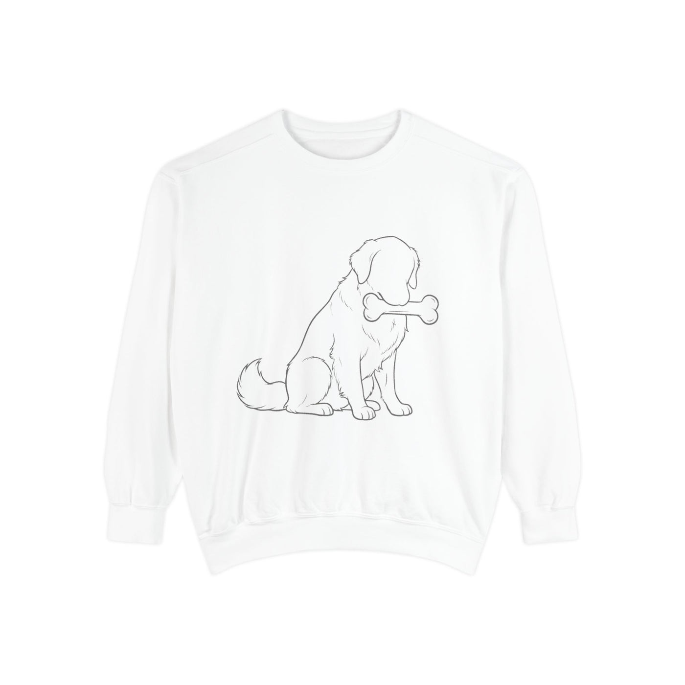 Sitting Dog Shadow style 1 Cozy Graphic Unisex Crewneck Sweatshirt