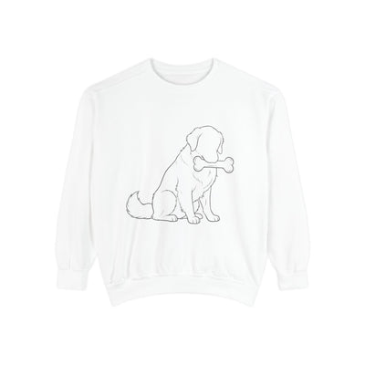 Sitting Dog Shadow style 1 Cozy Graphic Unisex Crewneck Sweatshirt
