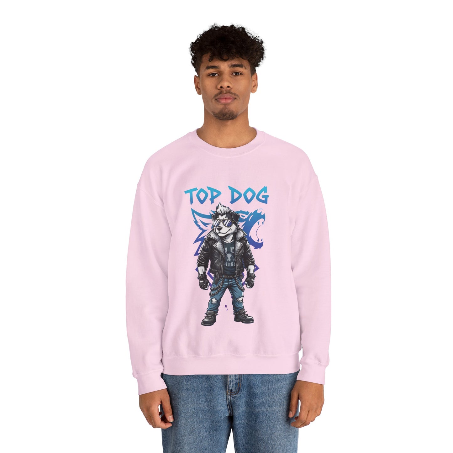 Cool Dog Unisex Heavy Blend Crewneck Sweatshirt style 1