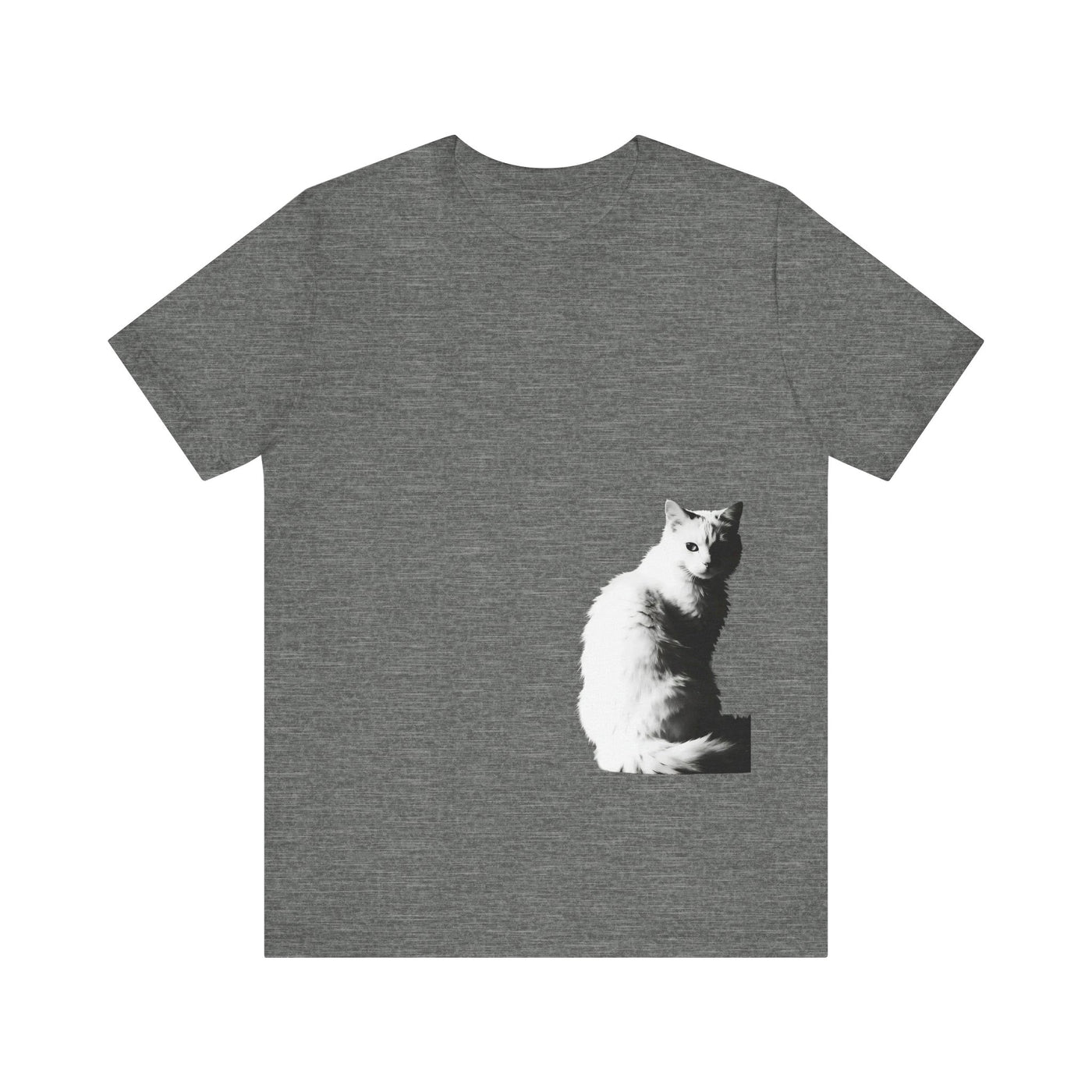 Cat Lover outlined style 1 Unisex Tee, Cat T-Shirt, Gifts for Cat Owners, Cute Cat Apparel, Pet Lover's Shirt, Everyday Casual Wear