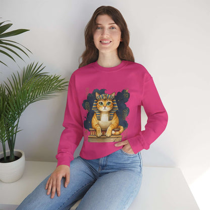 Watercolor Cat painting Unisex Crewneck Sweatshirt style 4