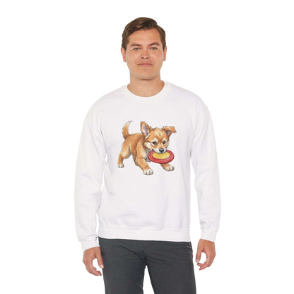 Watercolor Dog painting Unisex Crewneck Sweatshirt style 5