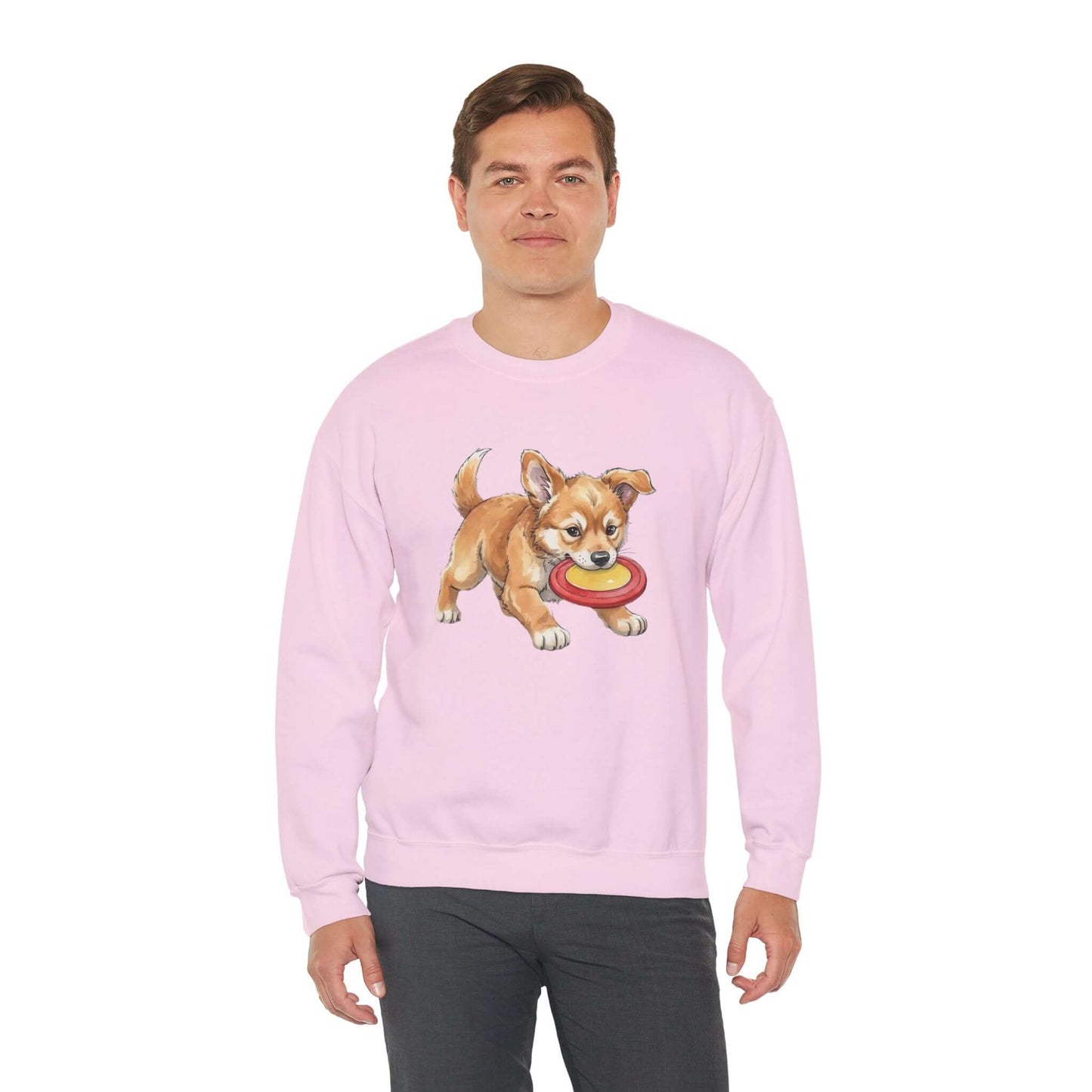 Watercolor Dog painting Unisex Crewneck Sweatshirt style 5