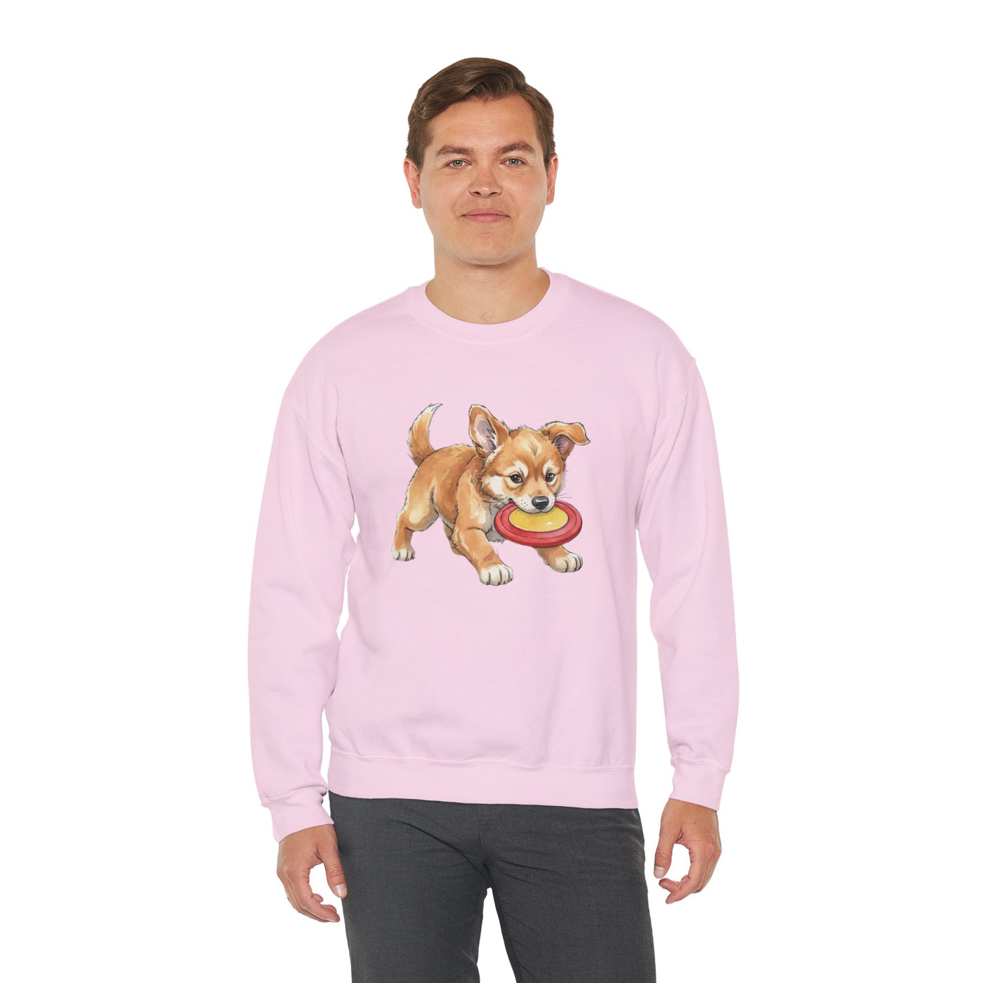 Watercolor painting style 8 Men & Women Cute Cat Pile Crewneck Sweatshirt