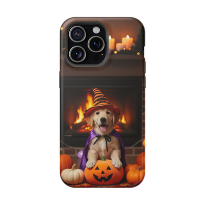 Halloween cute puppy photo style 1 Magnetic Impact-Resistant Phone Case, Cute Dog Design, Pet Owner Gift, Animal Lover Accessory, Birthday Gift for Dog Lovers