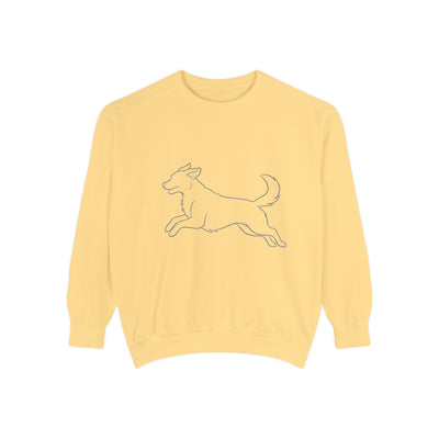 Running Dog Shadow style 1 Cozy Graphic Unisex Crewneck Sweatshirt