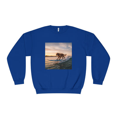 Surfing Dog style 2 Unisex NuBlend® Crewneck Sweatshirt